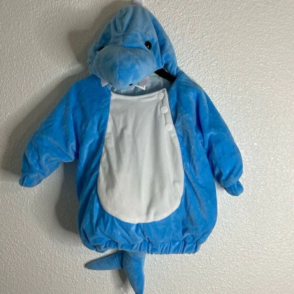 Baby Shark Costume- blue- Size 6-12months